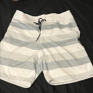 Classic Striped Men’s Swim Board Shorts